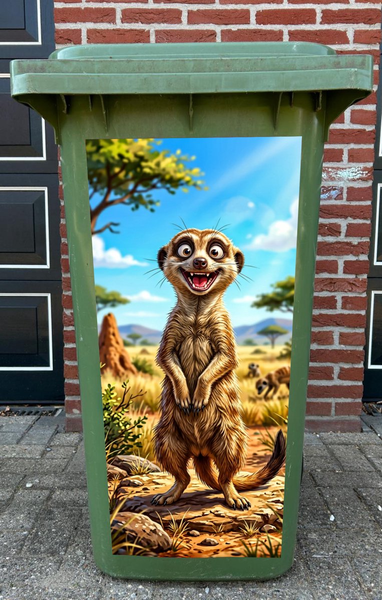 Klikosticker stokstaartje 37x80 cm. (zie ook de andere designs)
