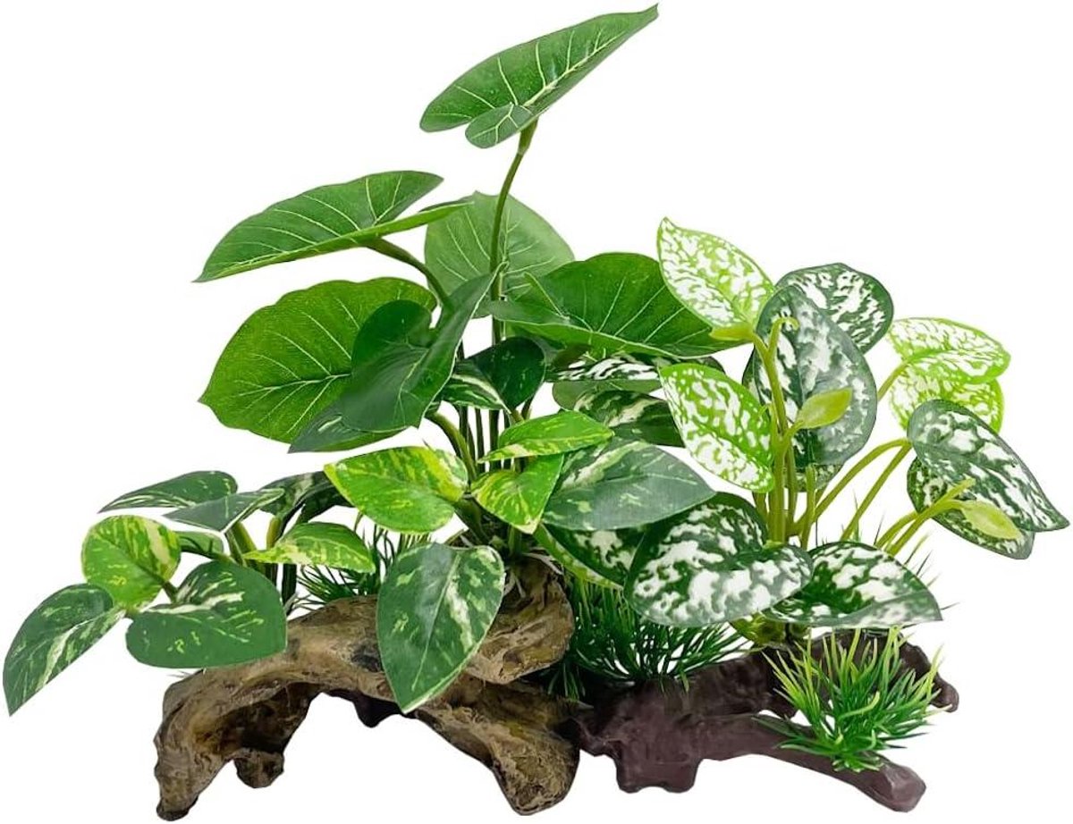 Aquarium Planten Decoratie - Kunstplanten Vissenkom - Aquarium Aankleden - Stabiele Kleuren - Zie Afbeelding - Mix Kleuren
