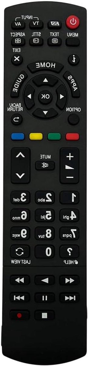 Universele Afstandsbediening - Vervangende Bediening - Televisie Bediening - Volledige Functies - 20 cm - Zwart
