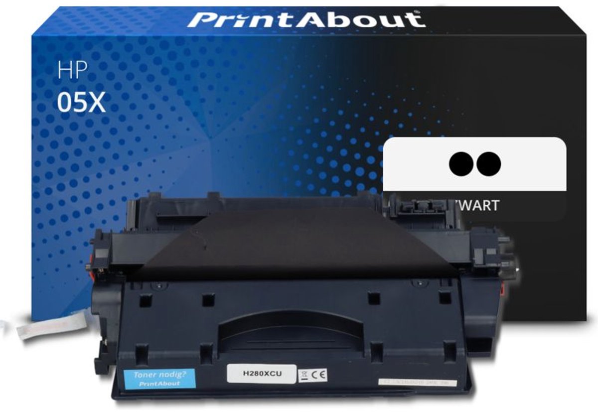 PrintAbout - Alternatief voor de HP CE505XD (nr 05X) / Zwart 2 Pack