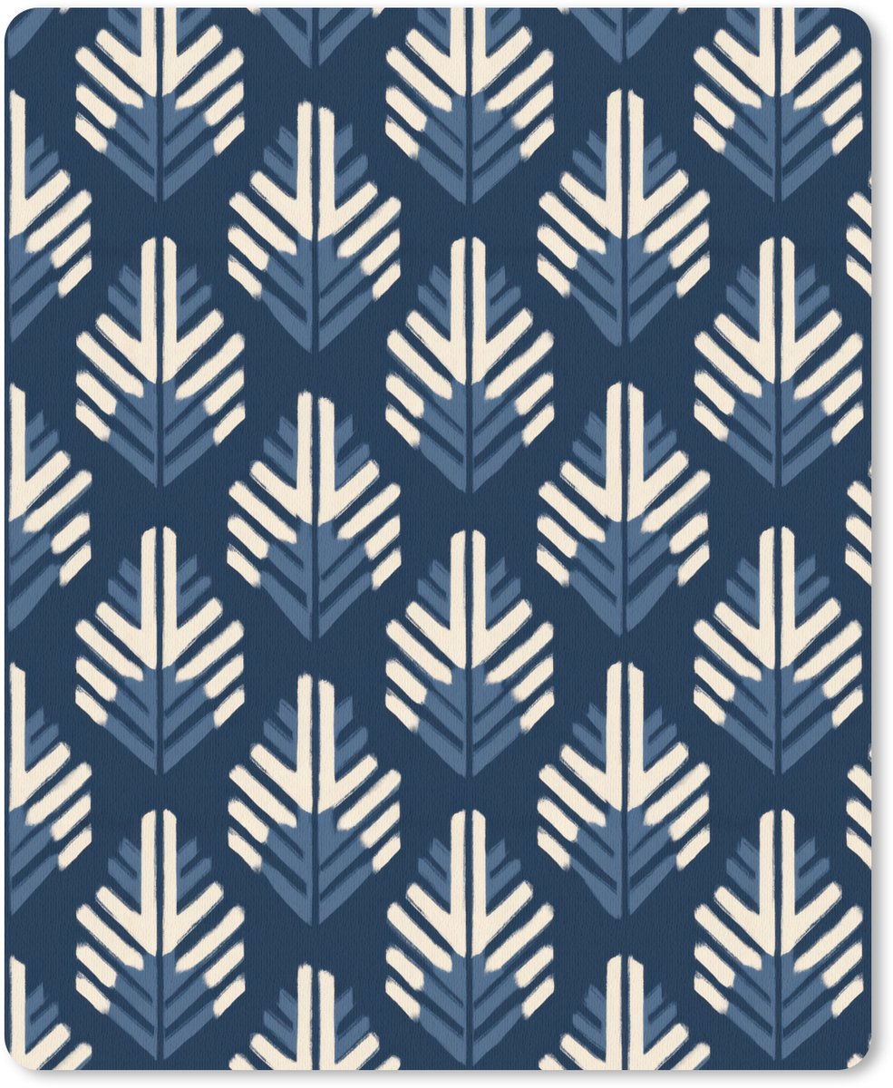 Muismat 12x16 cm - Mousepad Modern - Patroon - Blauw - Muismatten