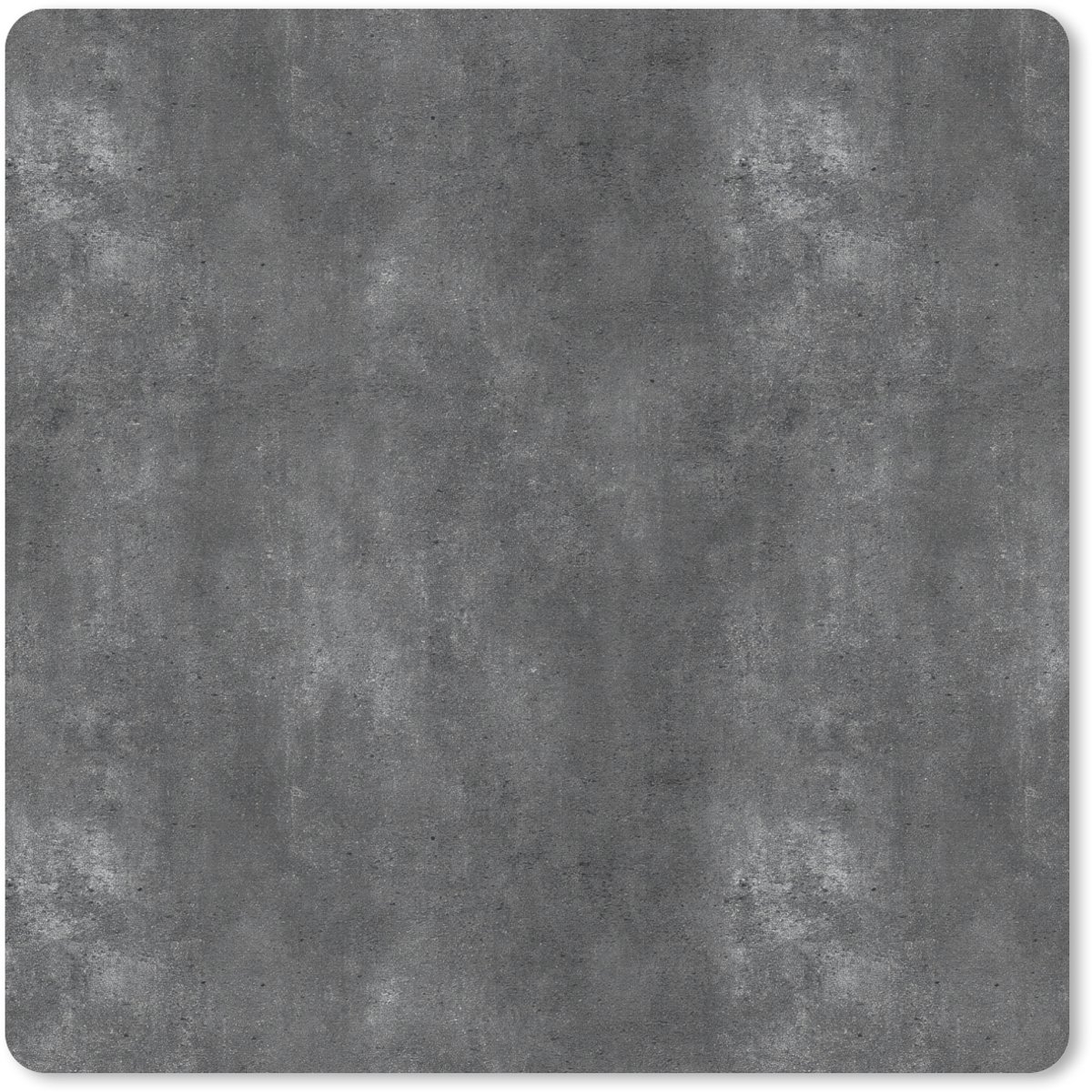 Muismat 20x20 cm - Mousepad Donkergrijs - Ruw - Beton print - Muismatten