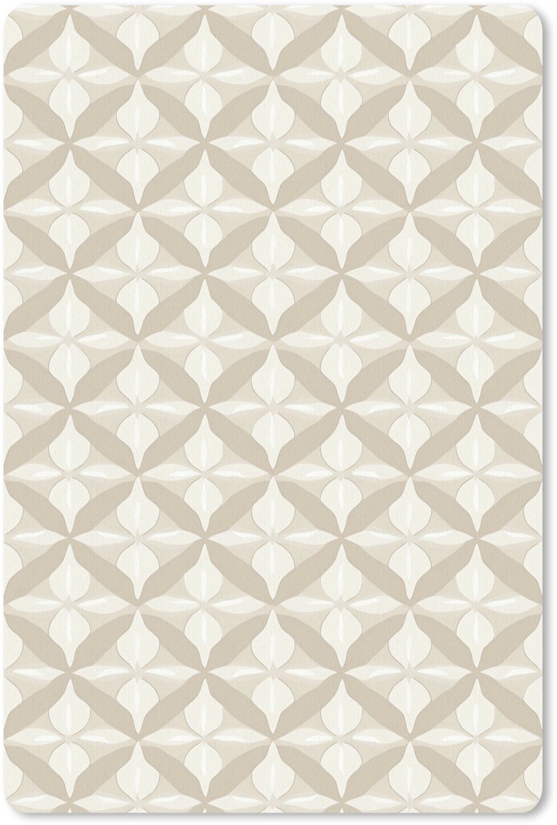 Muismat 13x20 cm - Mousepad Patroon - Klassiek - Beige - Muismatten