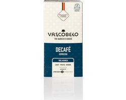 Vascobelo Koffiecups Decafé – 100 Capsules (10x10) – Cafeïnevrij & Zacht Espresso