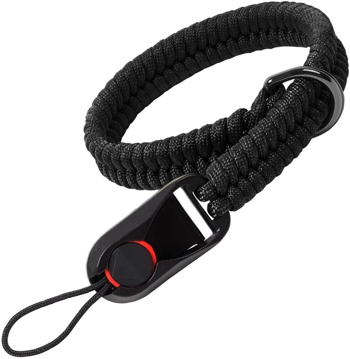 Camera Wristband - Ultralight Weight Paracord Band - Quick Release Closure voor DSLR - Zwart - One Size