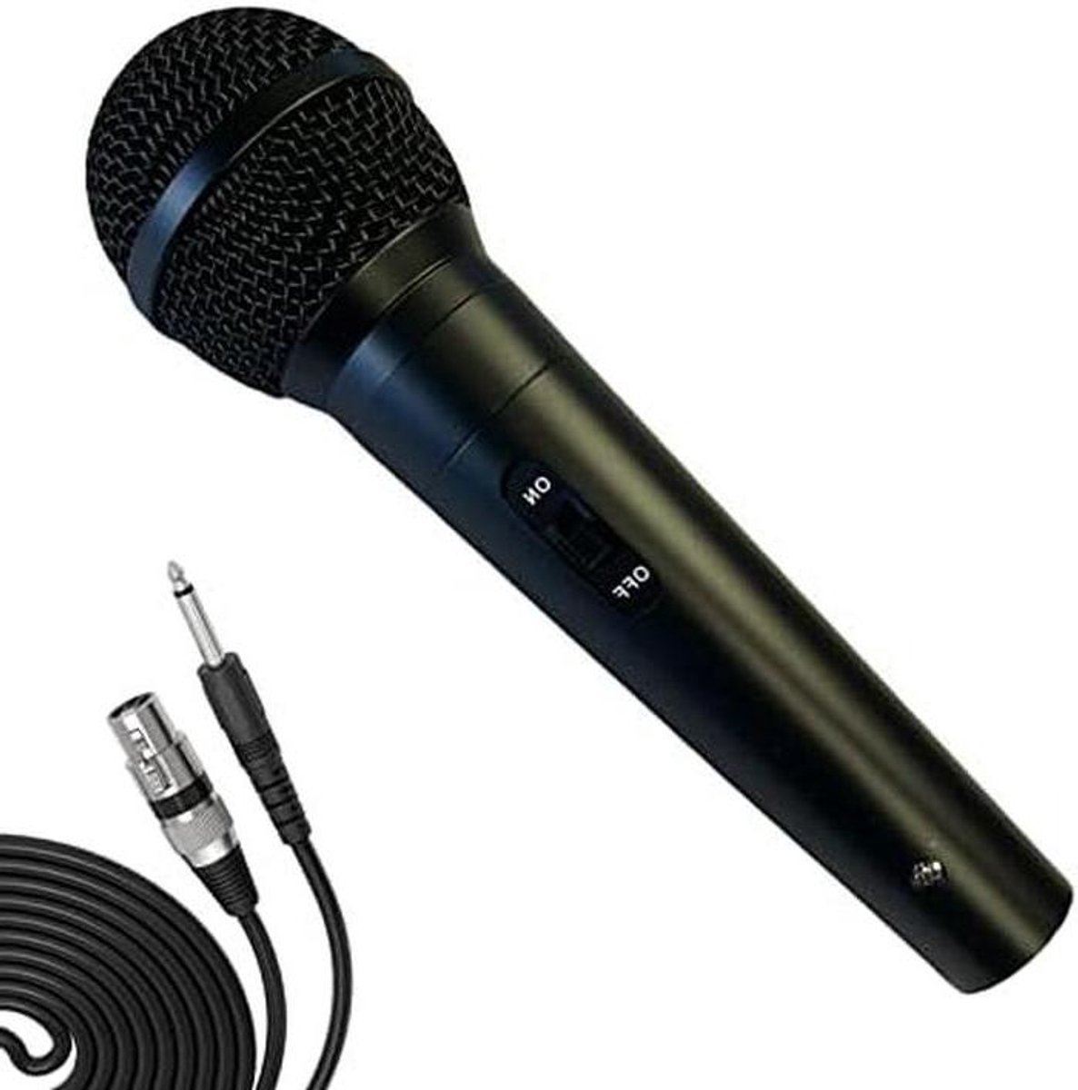 Karaoke Microfoon - Dynamische Microfoon - Zingen op Feestjes - Unidirectioneel Polair Patroon - 4 m Kabel - Metallic