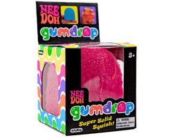 NeeDoh Stressbal - Gum Drop - Roze - 1 Stuk - Nee Doh Stressballen - Fidget Toys - Gumdrop