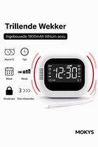 Wekker met Trilling voor Slechthorenden – Extra Sterke Vibratie – Senior Wekker – Dual Alarm – Groot Display – Eenvoudig in Gebruik - Trilwekker