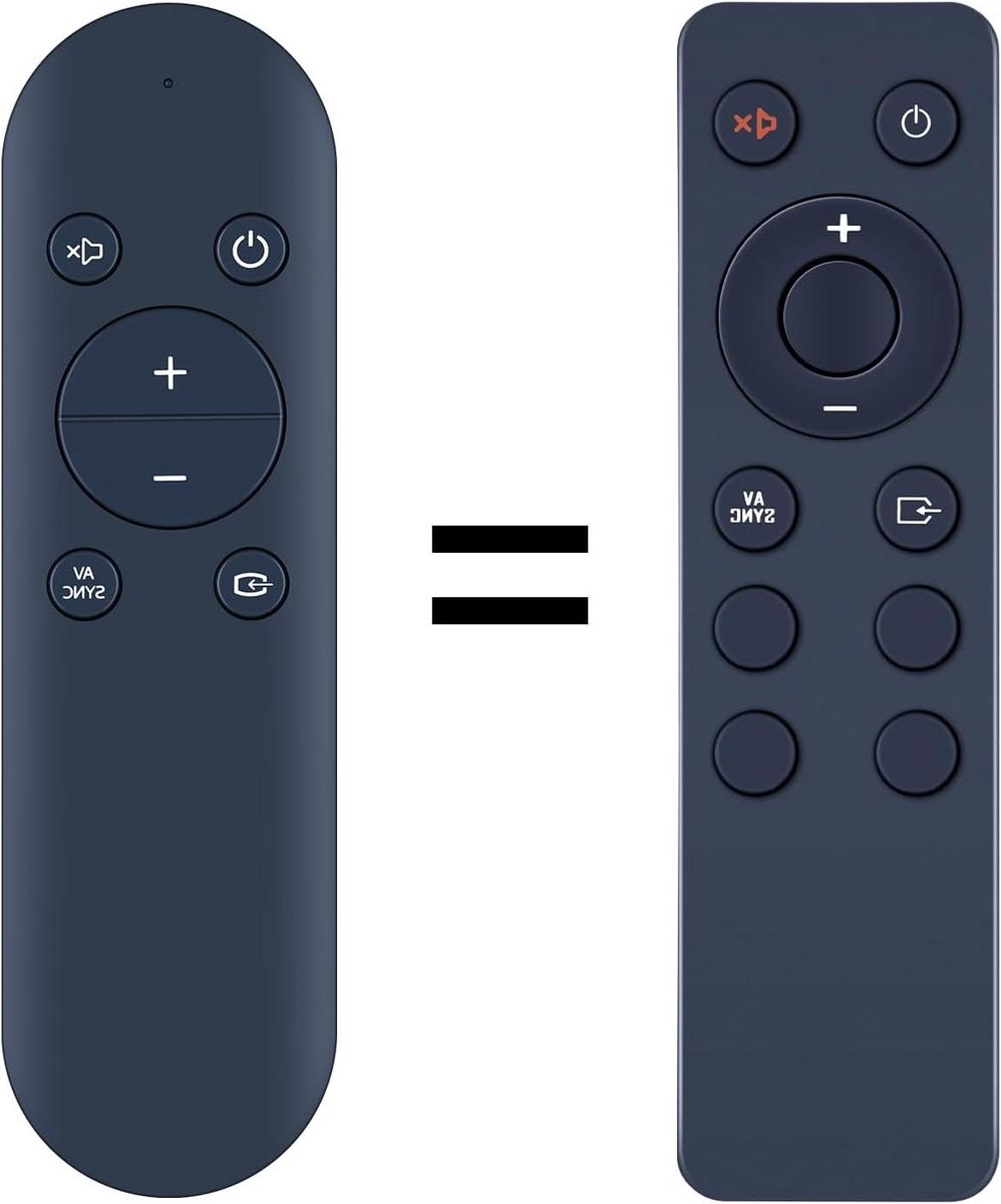Vervangende Afstandsbediening - Universele Controller - Soundbar Bediening - Directe Werking - 14.7 cm - Rood Metallic