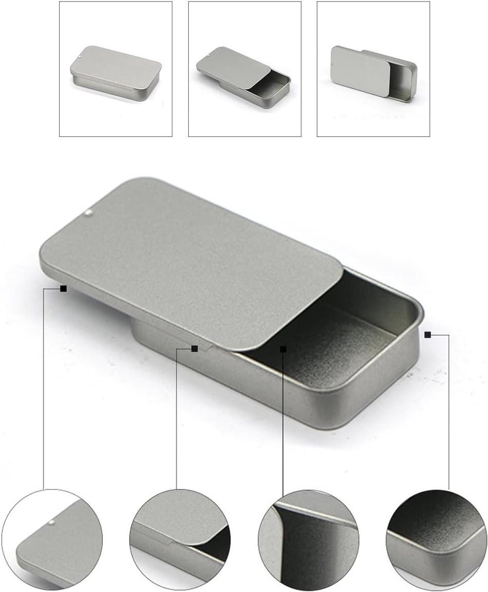 Tandzijde Reisdoosjes - Flosdispenser Tanden - Mondhygiëne Onderweg - Stevig Metalen Ontwerp - 8 x 5 x 1.4 cm - Zilver