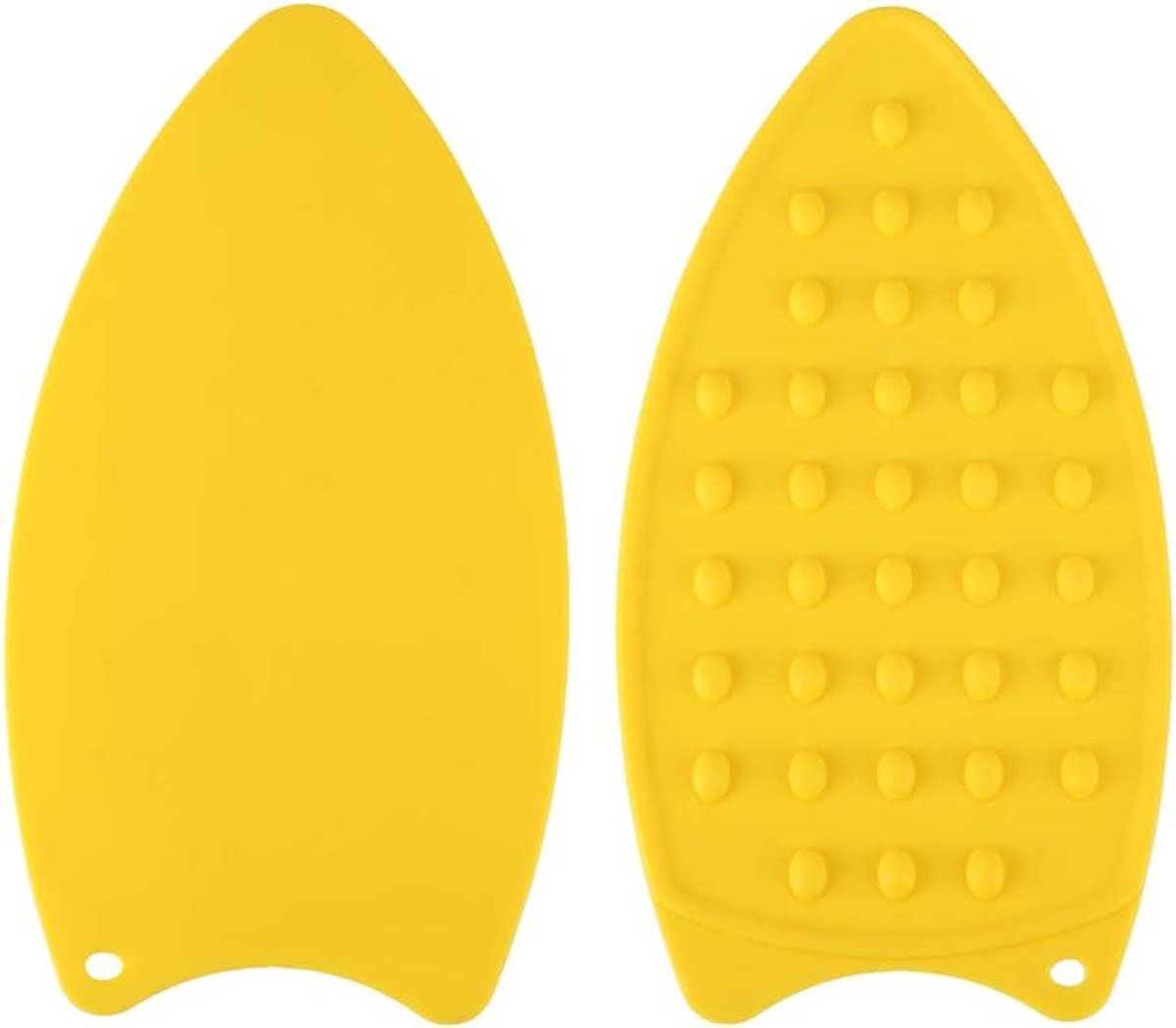 Siliconen Strijkijzer Kussen - Strijkplank Mat - Veilig Strijken - Hittebestendig Antislip - 27 x 14 cm - Geel