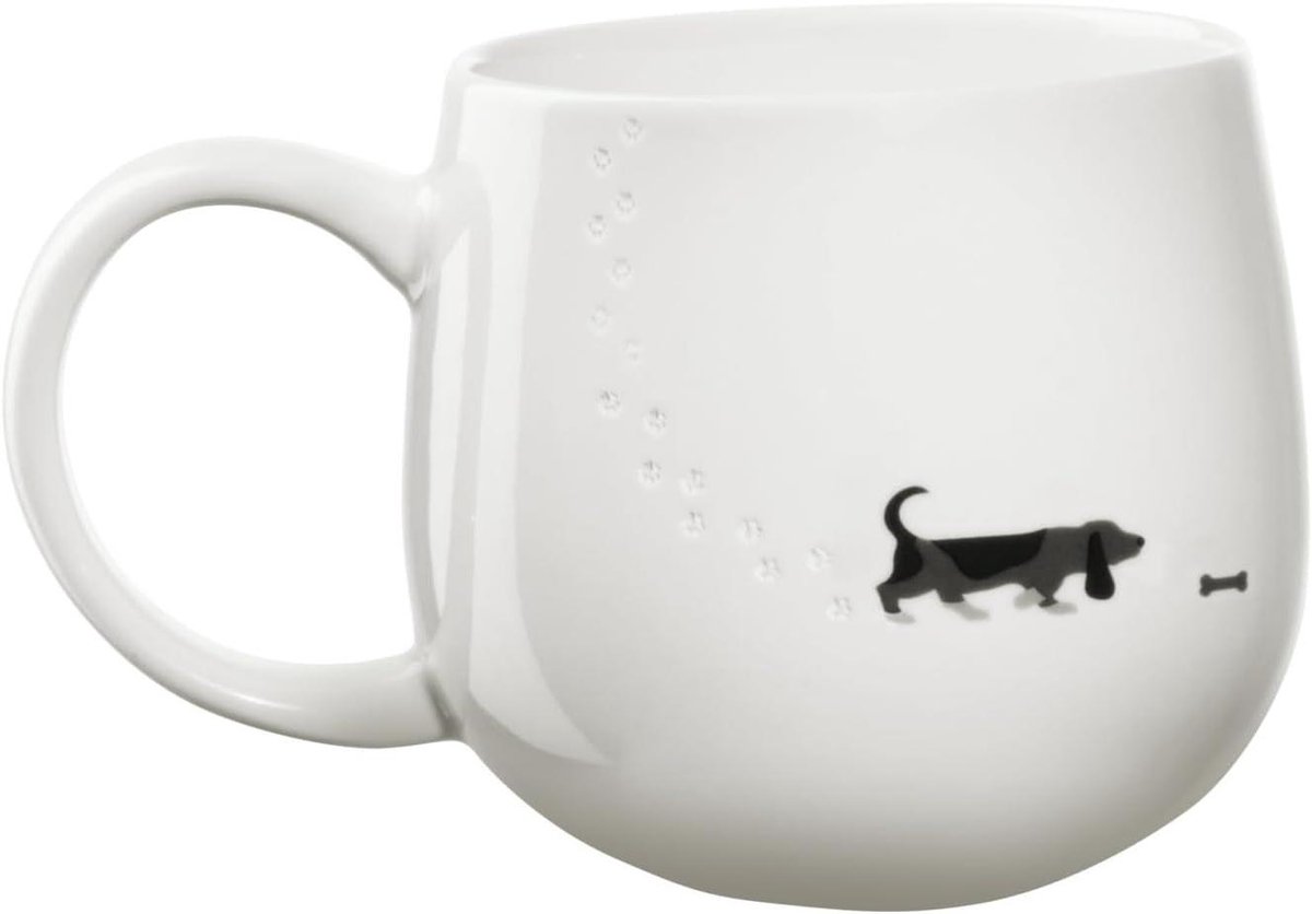 Mok Hond - Kopje Koffie - Drinken - Hondenmotief - 04 liter - Wit