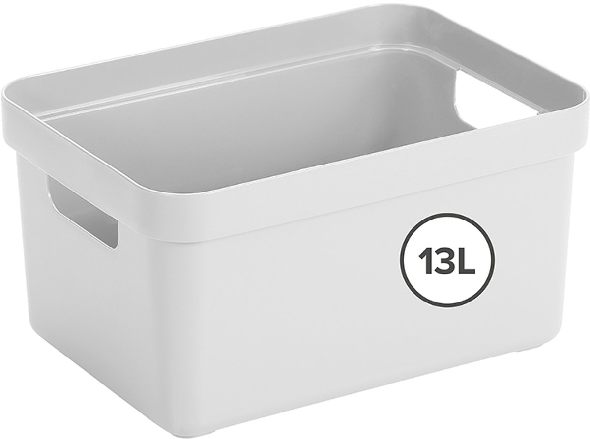 Sunware - Sigma home opbergbox 13L wit - 35 x 24,6 x 18,3 cm