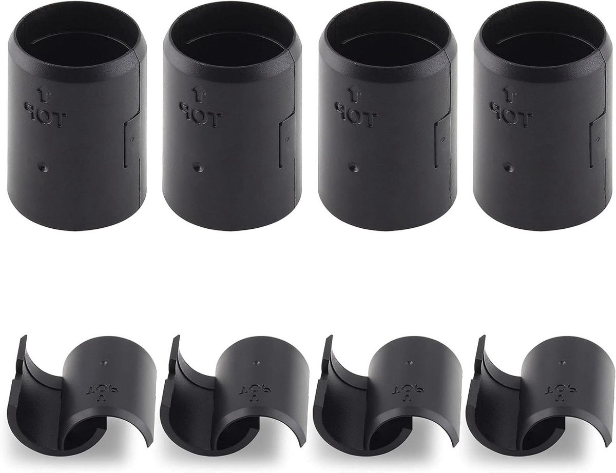 Plank Clips - Rekken Clips - Planken Bevestigen - ABS Plastic Materiaal - 72 Stuks - Zwart