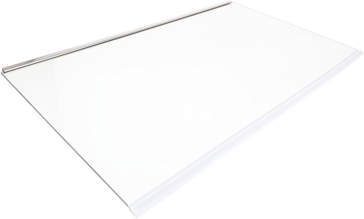 Glazen Plank - Koelkast Plaat - Koelkast Reparatie - Met Frame - 460 x 295mm - Transparant