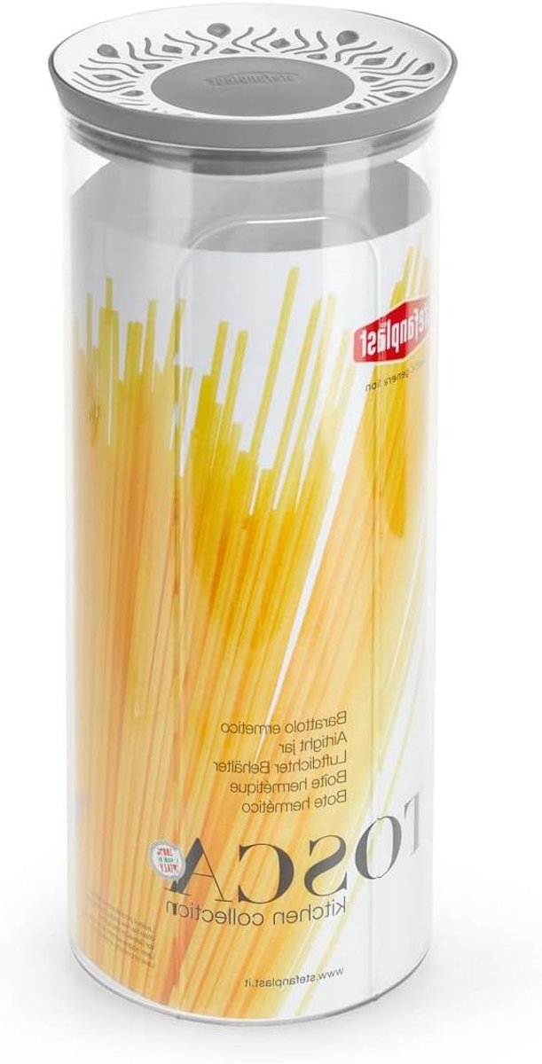 Ronde Container - Opslag Bakje - Voedsel Bewaren - Luchtdichte Deksel - 22 Liter - Grijs