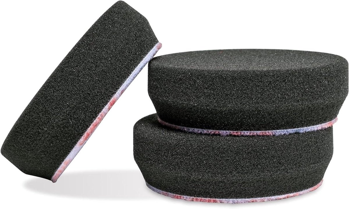 Afwerkingspads - Polijstpads Schuim - Auto Polijsten - Zeer Fijn Schuim - 3 inch - Zwart
