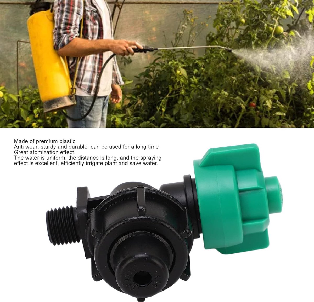 Agricultural Spray Head - G1/4 Thread - Fixed Sprayer Head - Plant Watering - Garden Sprayer - Agriculture Machine Modification - Green