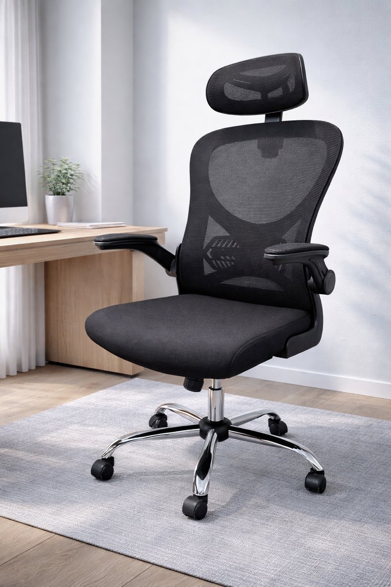 Quality Needz Ergo Plus Ergonomische Bureaustoel met Mesh Rugleuning - afbeelding 2