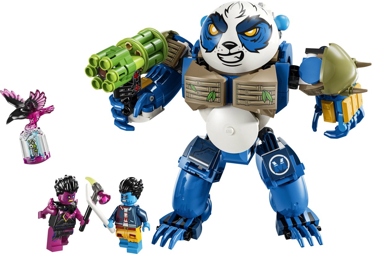 LEGO® DREAMZzz™ Logan de machtige panda speelgoed met minifiguren, herbouwbare dierenspeelset voor jongens en meisjes, cadeau voor kinderen vanaf 7 jaar 71480 — cadeau in Spellen & Speelgoed - foto 4