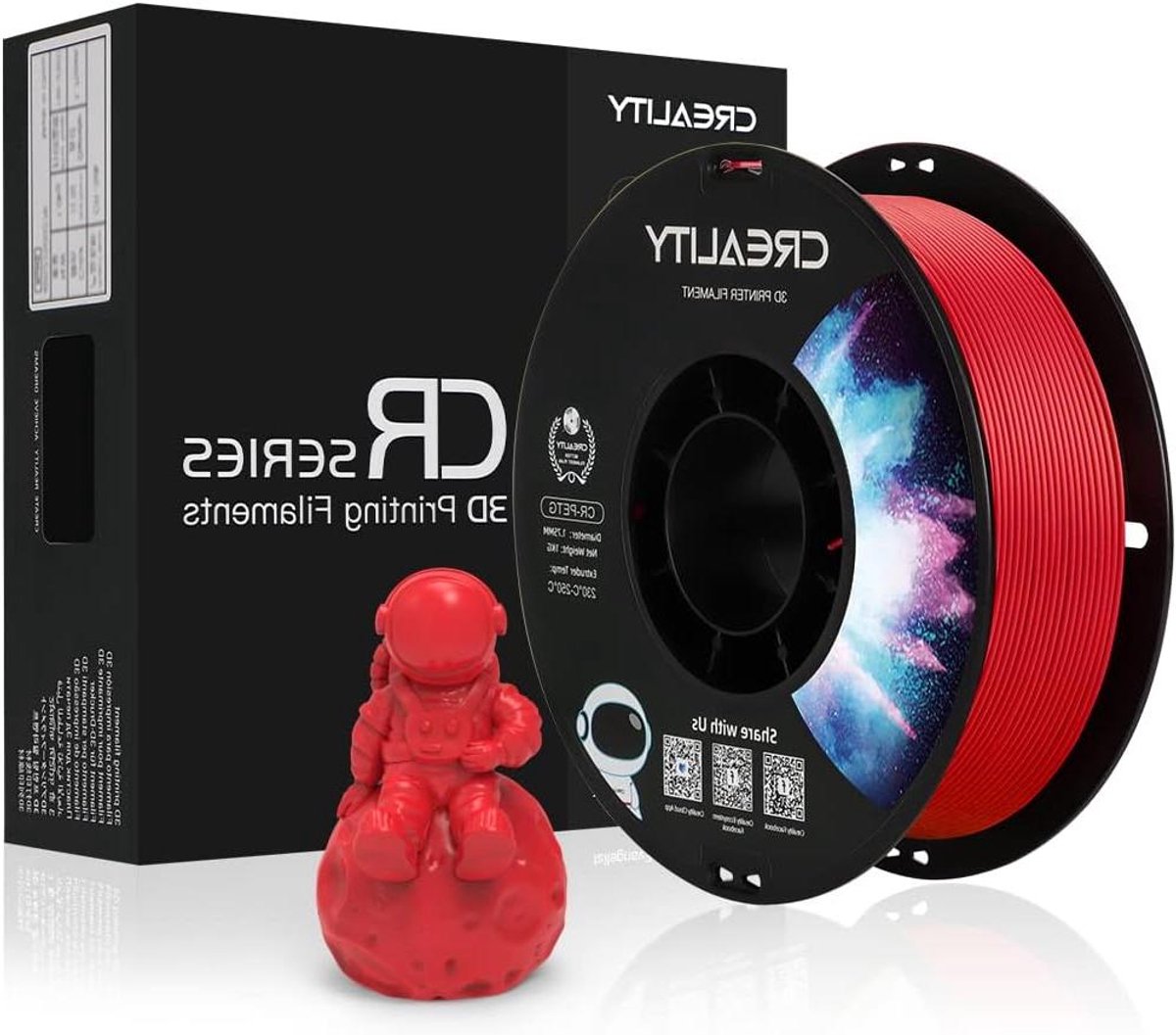 PETG Filament - 3D Printer Filament - 3D Printen - Klitvrij Materiaal - 1.75 mm - Rood