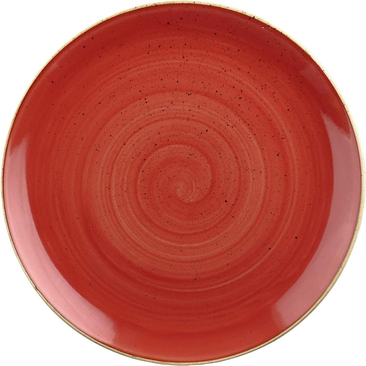 Dinerbord - Bord Keukenservies - Eten Serveren - Met de hand gedecoreerd - Ø 26 cm - Bessenrood