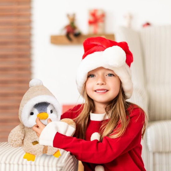 Pinguïn Pluche Dier - Knuffel Pinguïn Pop - Cadeau Geven - Afneembare Hoed - 25 cm - Blauw — afbeelding 3