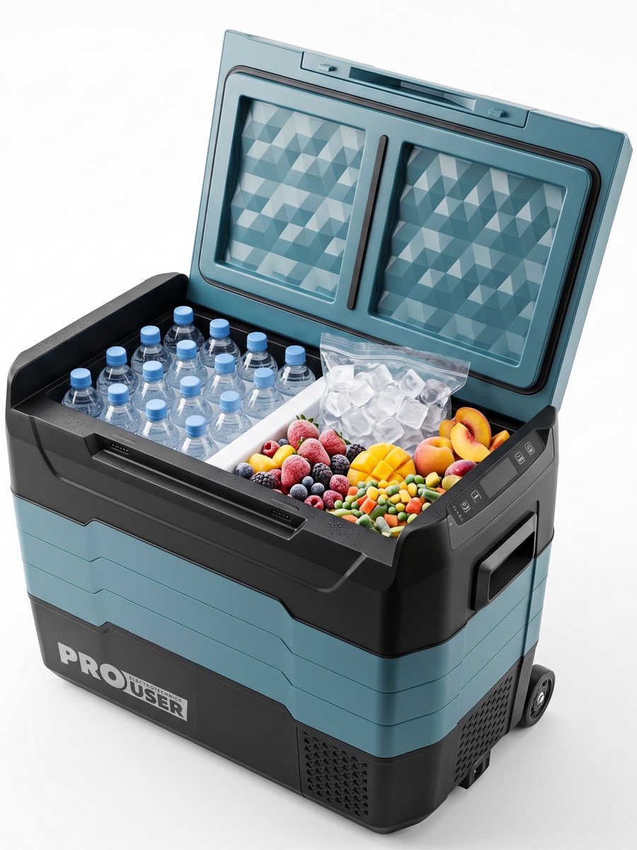 Compressor Koelbox 50L - Elektrische Camping Koelkast - Dual Zone - Koel- & Vriesbox - 12V/24V/230V - Pro-User CoolX 50