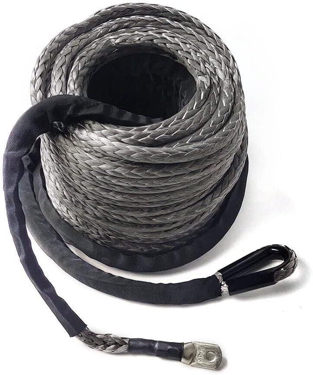 Lier Touw - Synthetisch Touw - Voertuigen Trekken - Hoge Breukbelasting - 10mm x 30m - Grijs