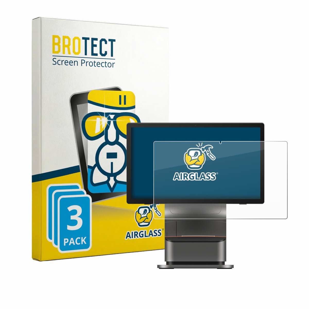 Screenprotector 3 Stuks voor Sunmi T3 Pro Max Beschermglas transparant
