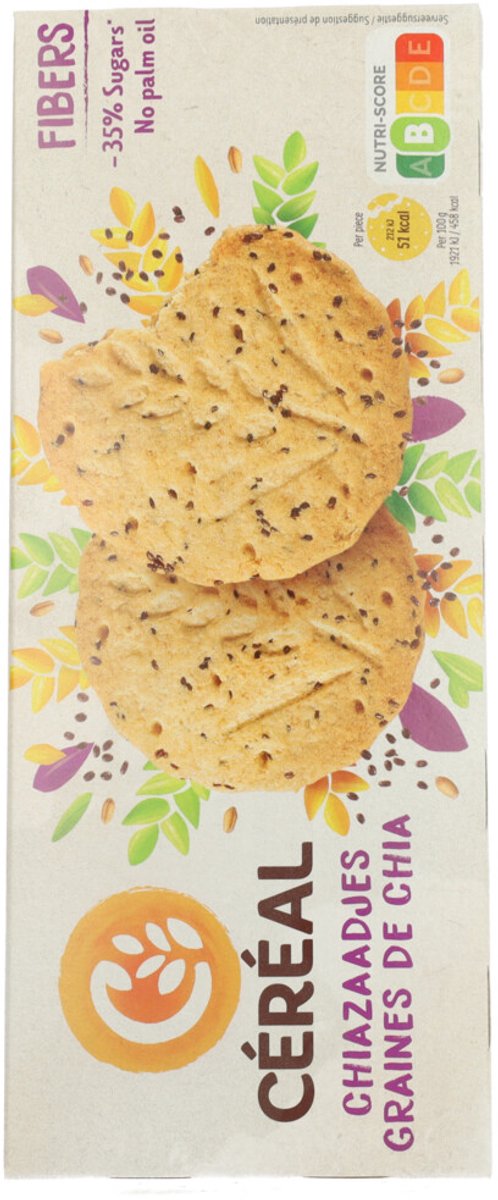 Céréal Zandkoekjes Chiazaadjes - 1 x 132 gr
