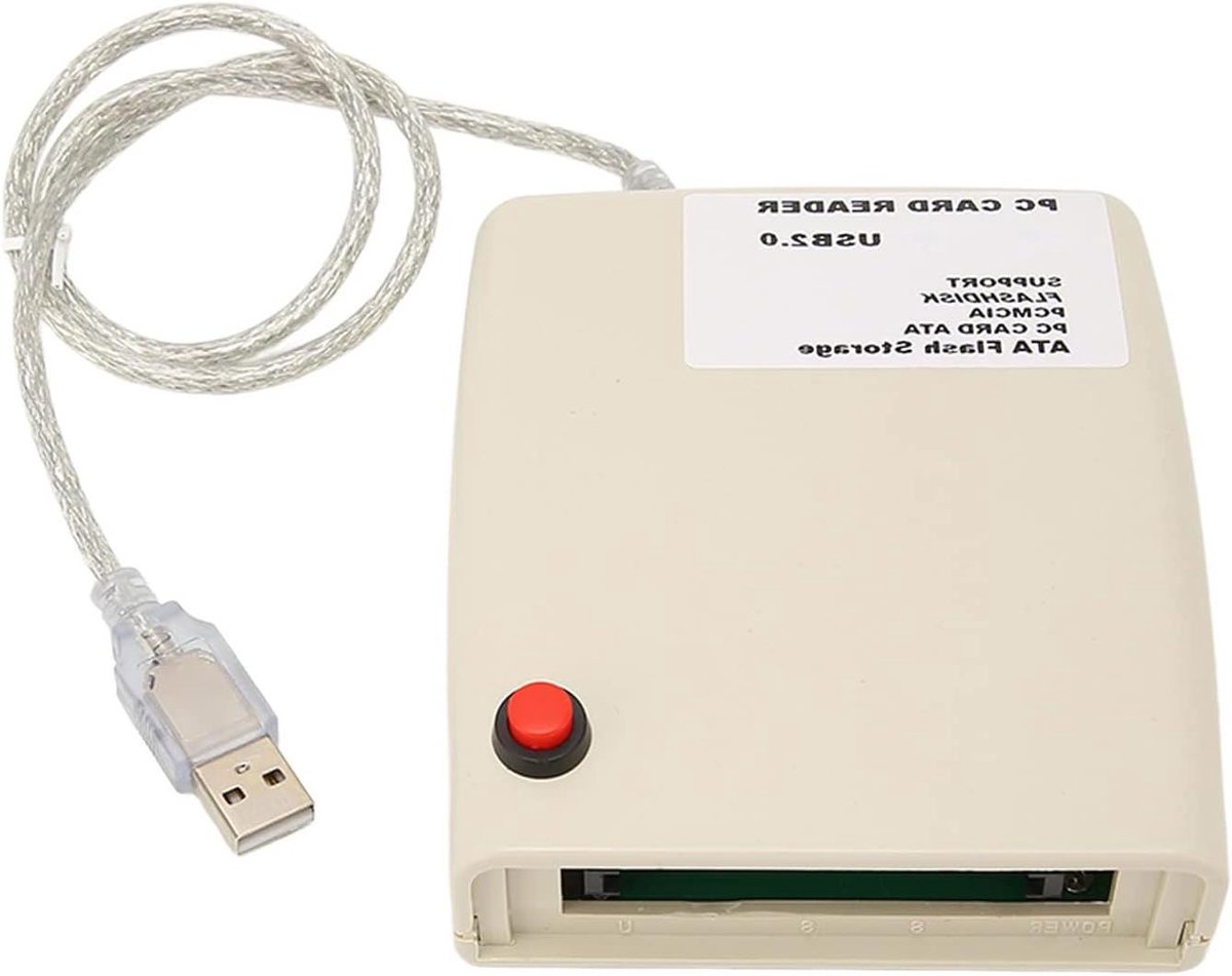 PCMCIA Kaartlezer - ATA Kaartlezer - Gegevens Lezen - Sterke Chip - 20G Capaciteit - Zwart