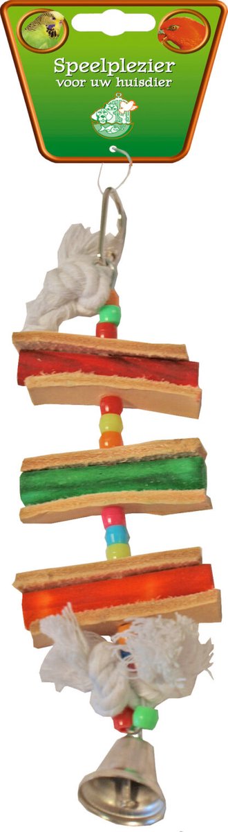 De Boon Ladder Hout met Leer en Bel 19CM