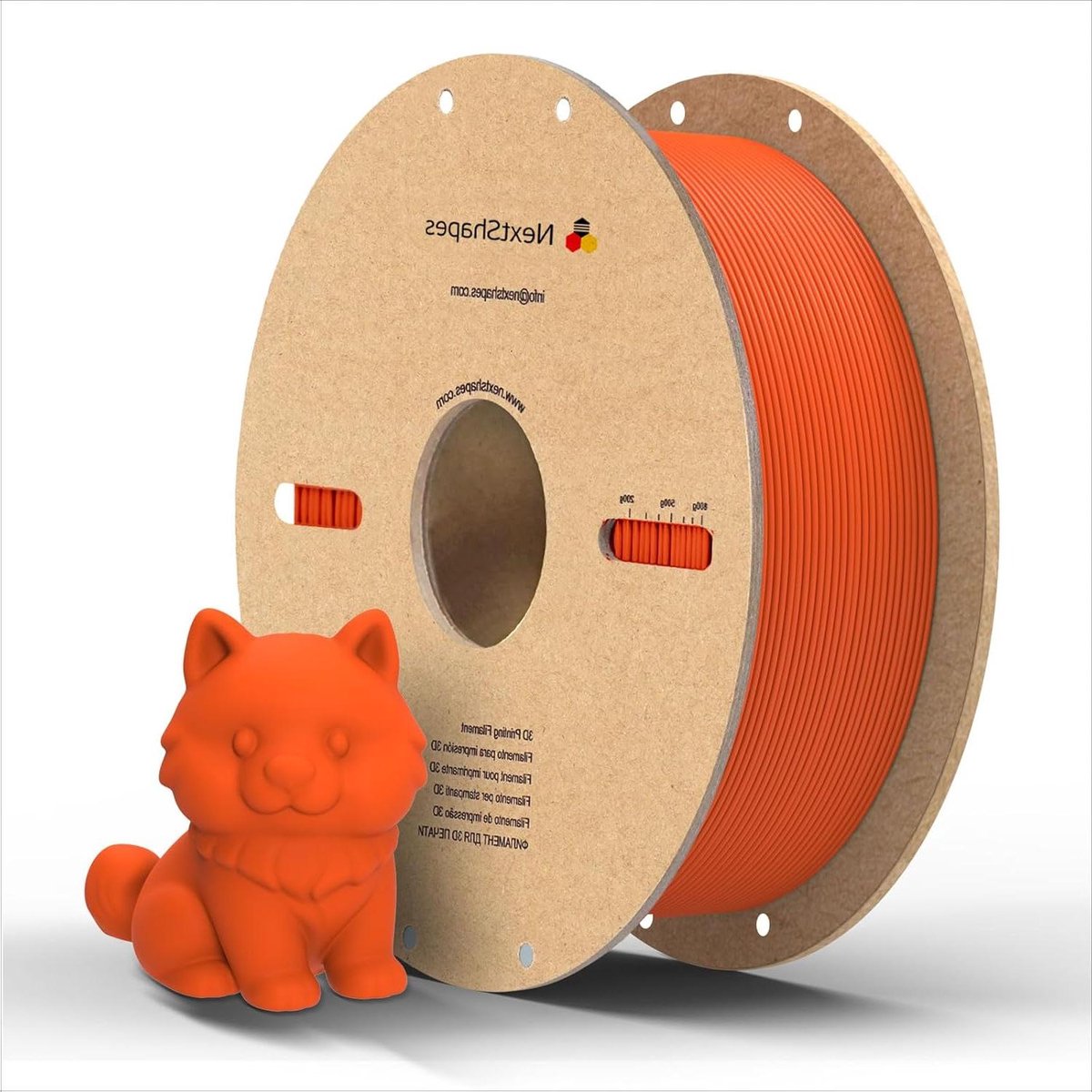 PETG Filament - 3D Print Materiaal - 3D Printen - Mooie Matte Afwerking - 1.75mm 1kg - Oranje
