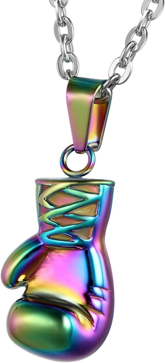 Bokshandschoen Hanger - Ketting Heren - Accessoire Dragen - Roestvrij Staal - N.v.t. - Zilver