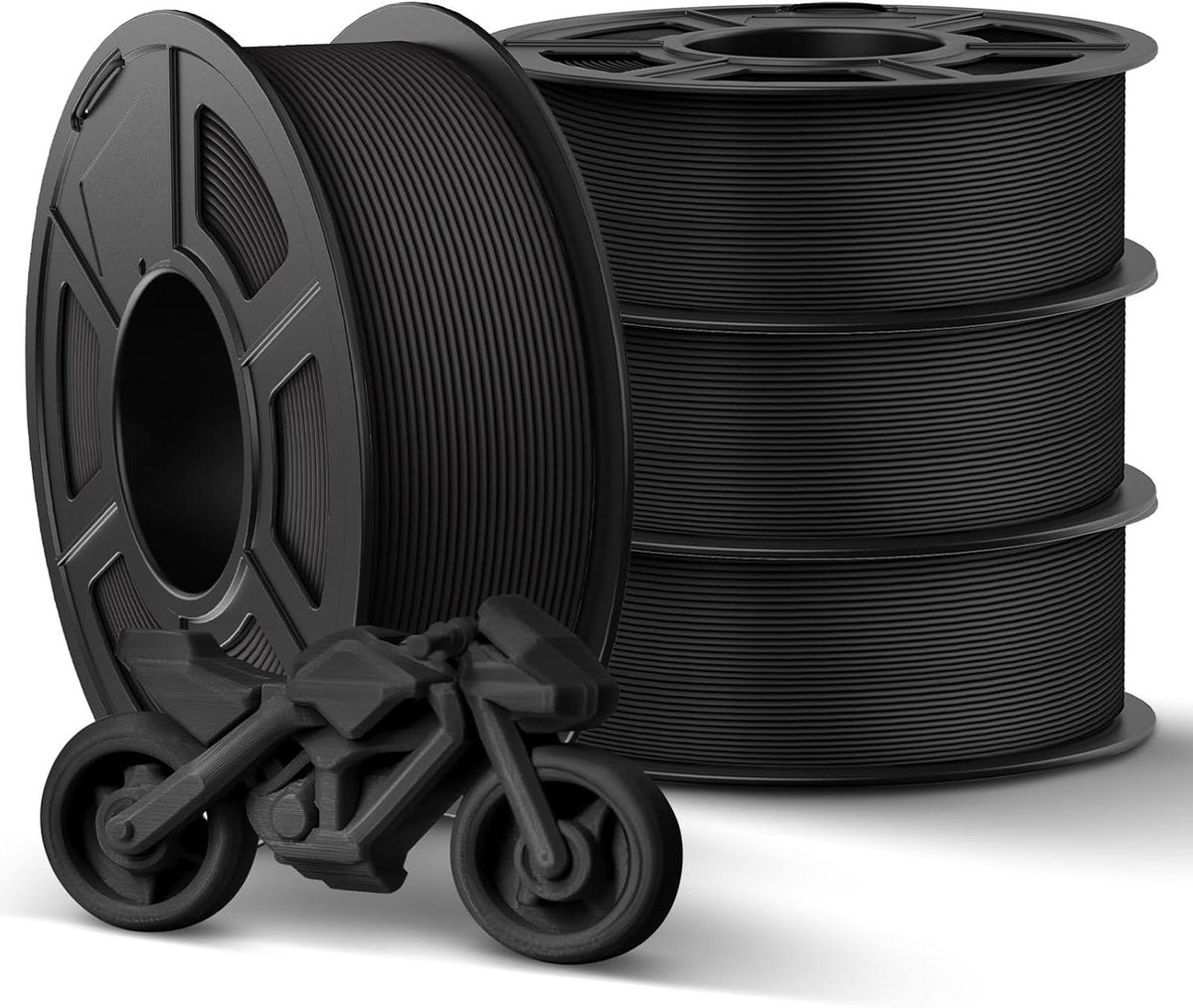PETG Filament 1.75mm - 3D Printer Filament - 3D Printen - Hoge Printsnelheid - 4 kg - Mat Zwart