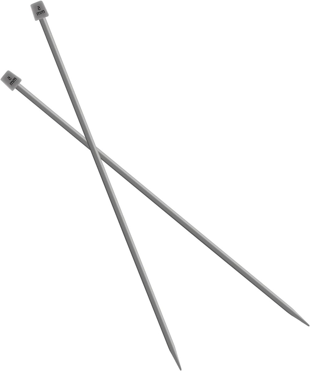 Set van 2 Lange Breinaalden van 35CM van Aluminium voor Handgemaakt Weven en DIY Projecten (5MM)