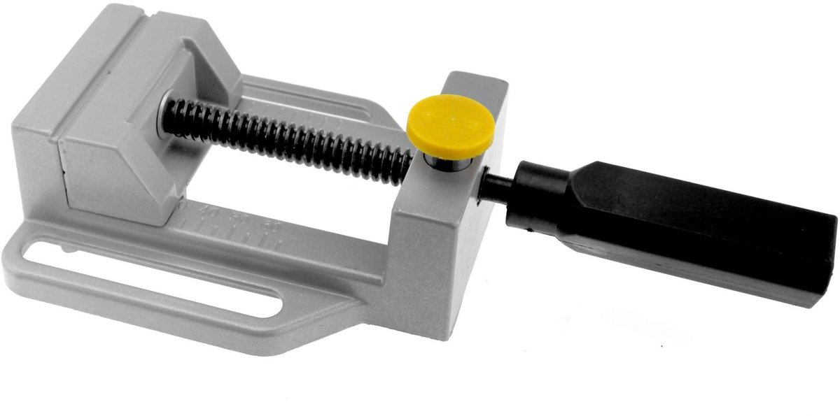 Store_8 - 70mm Vice Klem - Snelle release - Aluminium en kunststof - Zilver - Boor Bench Vice - Geschikt voor metaalwerk en houtwerk - Verzamelbaar...