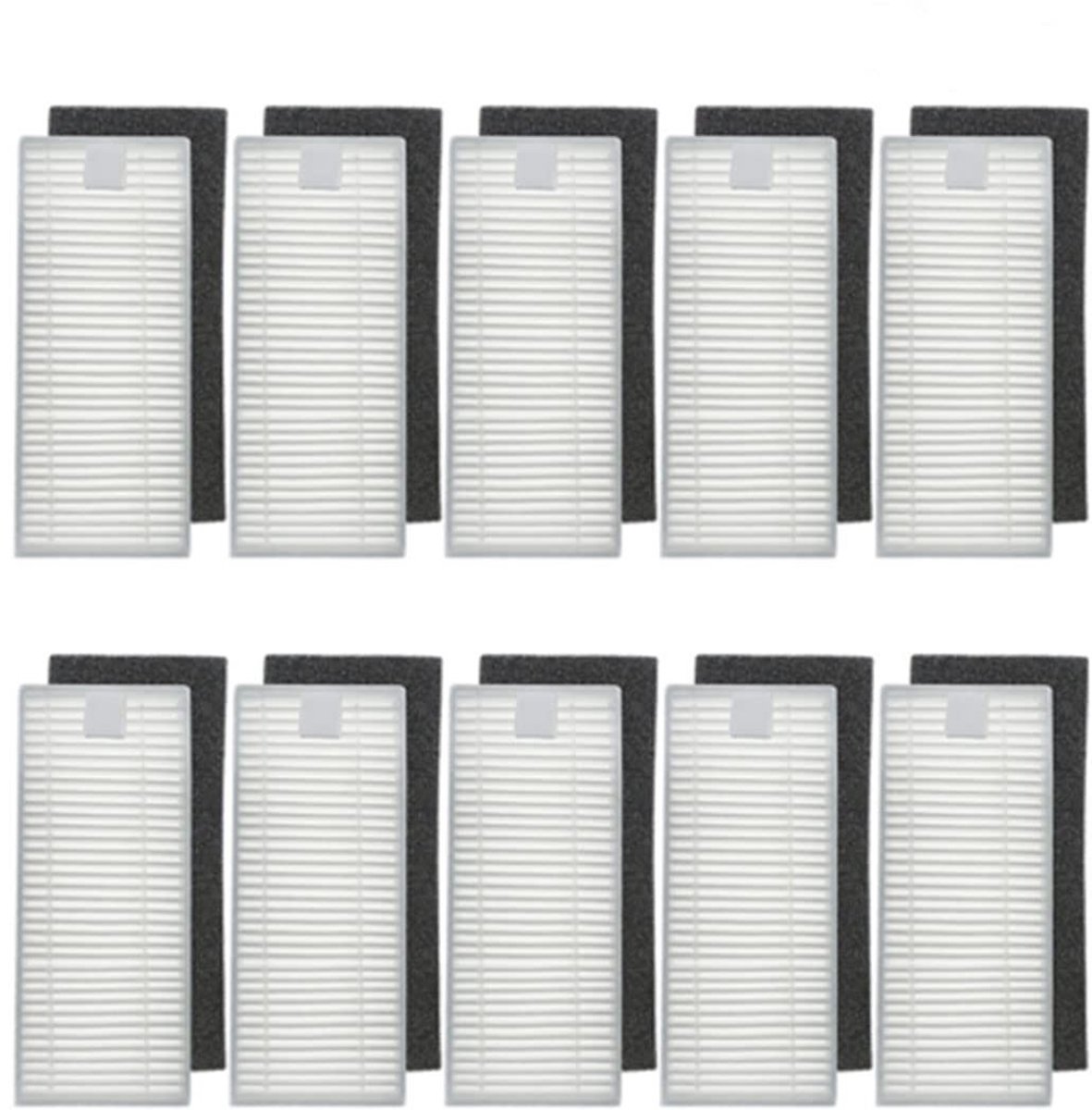 SPHProducts - Stofzuigerreservefilters - HEPA-filters - Duurzaam en eenvoudig te installeren - 10 stuks - Efficiënte filterprestaties - Geschikt voor