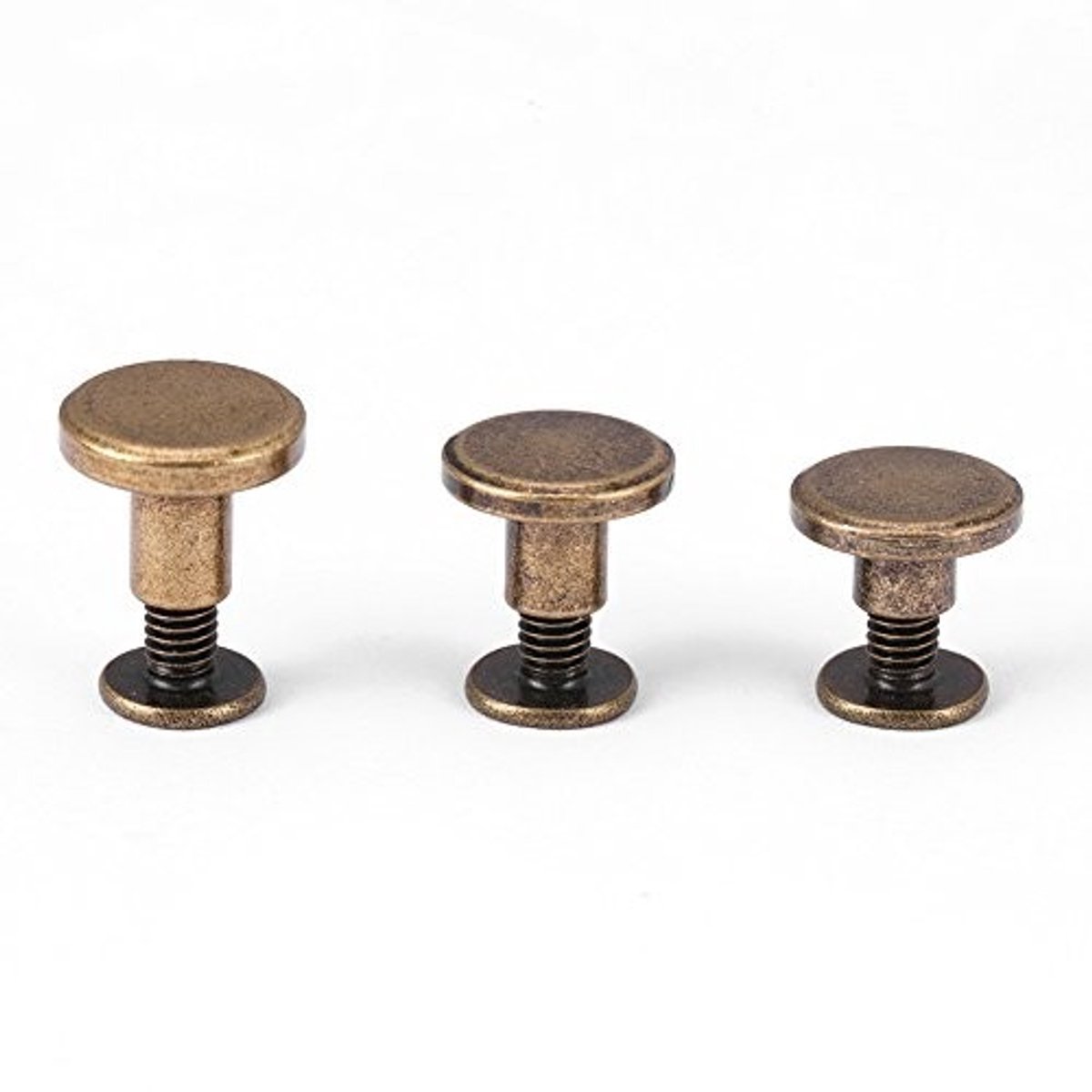 Vt products - Platte Kop Klinknagels - Koper - Duurzaam en Robuust - 20 stuks - 5mm - Perfect voor Lederen Craft en Decoratie - Ideaal voor Schoenen e