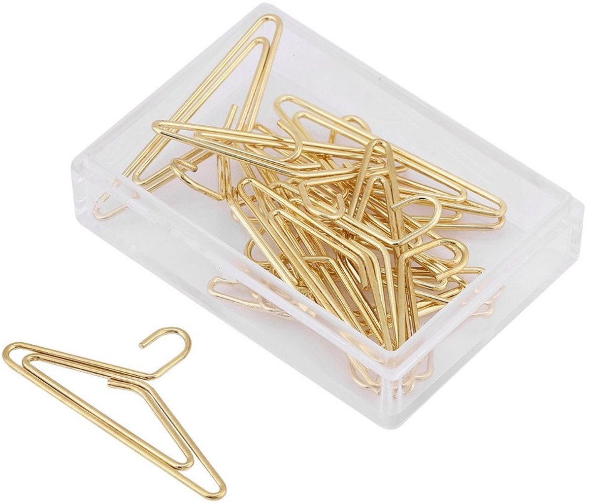 Golden crown - Paper Clips - Kantoorbenodigdheden - Uniek design - Gouden set - Documentorganizer - Perfect voor professioneel gebruik - 12 stuks