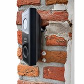 Hoekbeugel 35-55° Geschikt Voor Eufy 2K Deurbel – Verstelbare Hoekbeugel voor Eufy Video Doorbell (Battery Powered) – Montage Wedge voor Betere Kijkhoek – Incl. Bevestiging – Geschikt voor HomeBase 2 – Zicht Optimalisatie & Veiligheid Upgrade