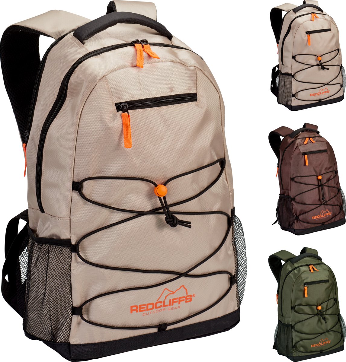 Redcliffs - rugzak - 20 liter - beige - 2 compartimenten - outdoor -