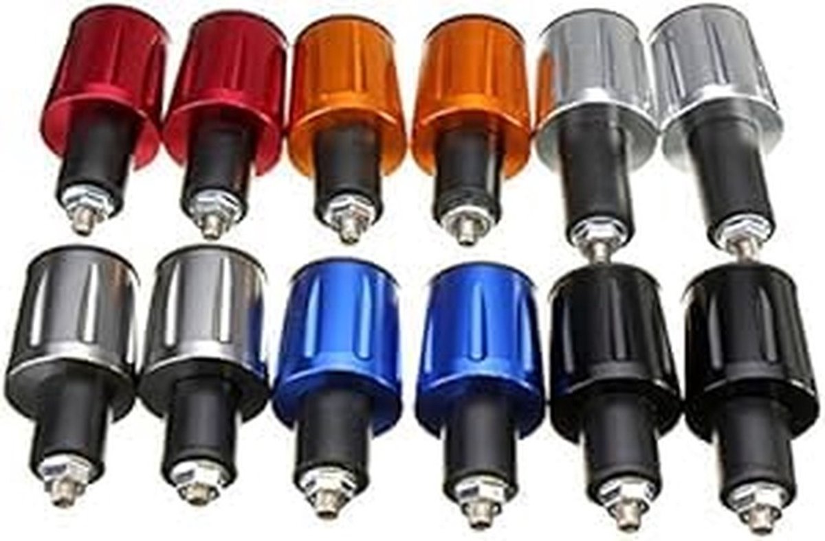 Store_8 - Universele Stuur Eindstukken - Anti-vibratie - Zwart - Comfortabel - Handvat Gewichten - Voor Motorfiets - 7/8 Inch 22mm