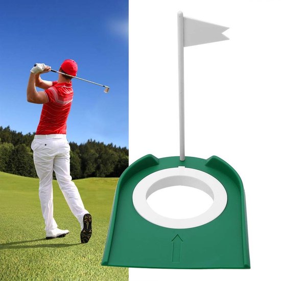 Store_9 - Golf Putting Cup - Indoor en Outdoor Golfaccessoire - Verstelbare Putting Cup - Groen - Oefenhulpmiddel - Geschikt voor Thuis en Kantoor van Store 9 — afbeelding 5