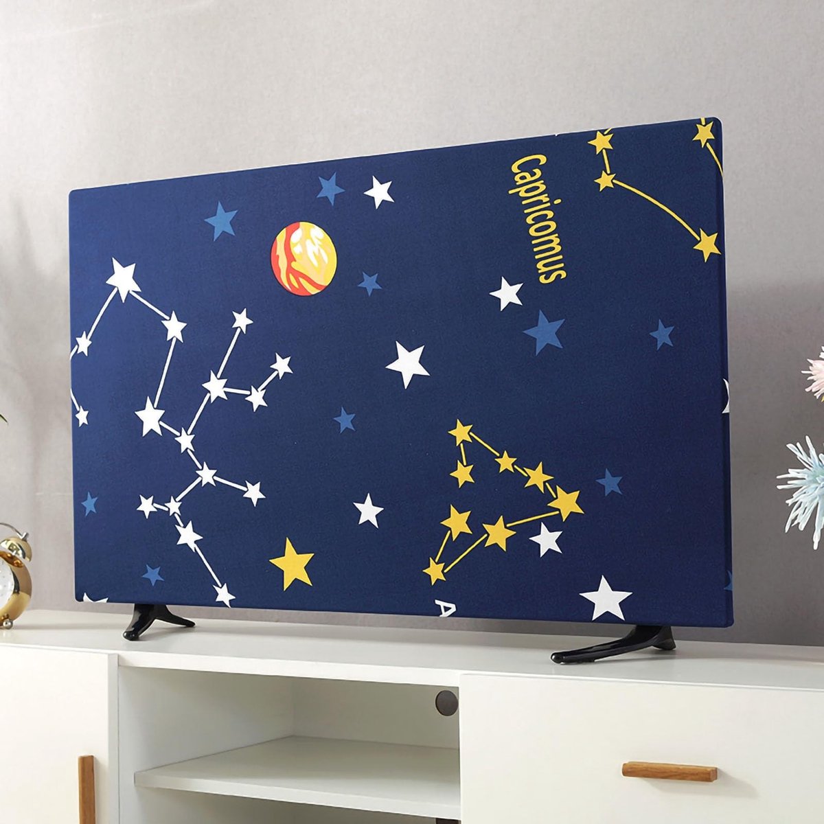 Store_9 - TV-hoes Voor Buiten - Universele Tv-beschermers - Elastische Bescherming - 32 inch - Geschikt voor Smart TV - Decoratieve Afdekking