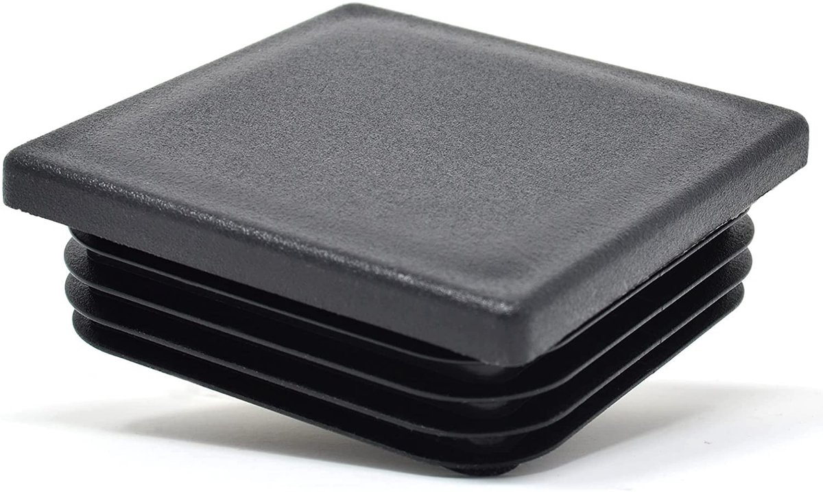 VT Goods - vierkante buisstoppen - lamellenstoppen - robuust en hoogwaardig - 70x70 mm - buisstoppen voor binnenmaat 61-66 mm - geschikt voor vierka..