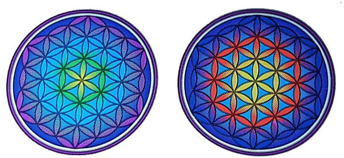 Raamsticker Bloem des Levens Mandala - 2x6 cm