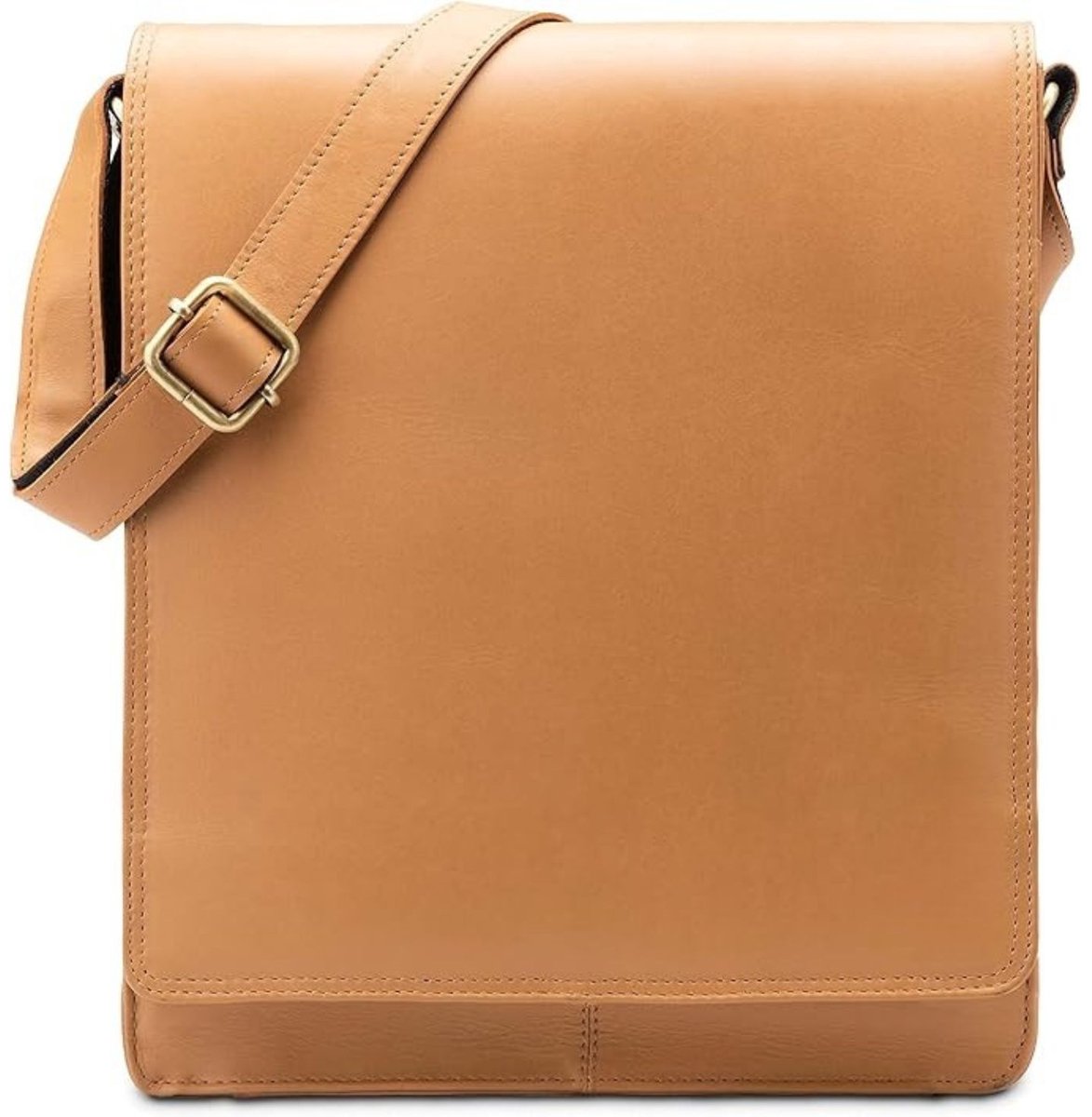 Leren Laptoptas - Laptoptas - Leren Tas - Luxe Leren Laptoptas - Werktas - Schoudertas - Business Tas - Leren Business Tas - 13 inch - Beige - van Imperatoris