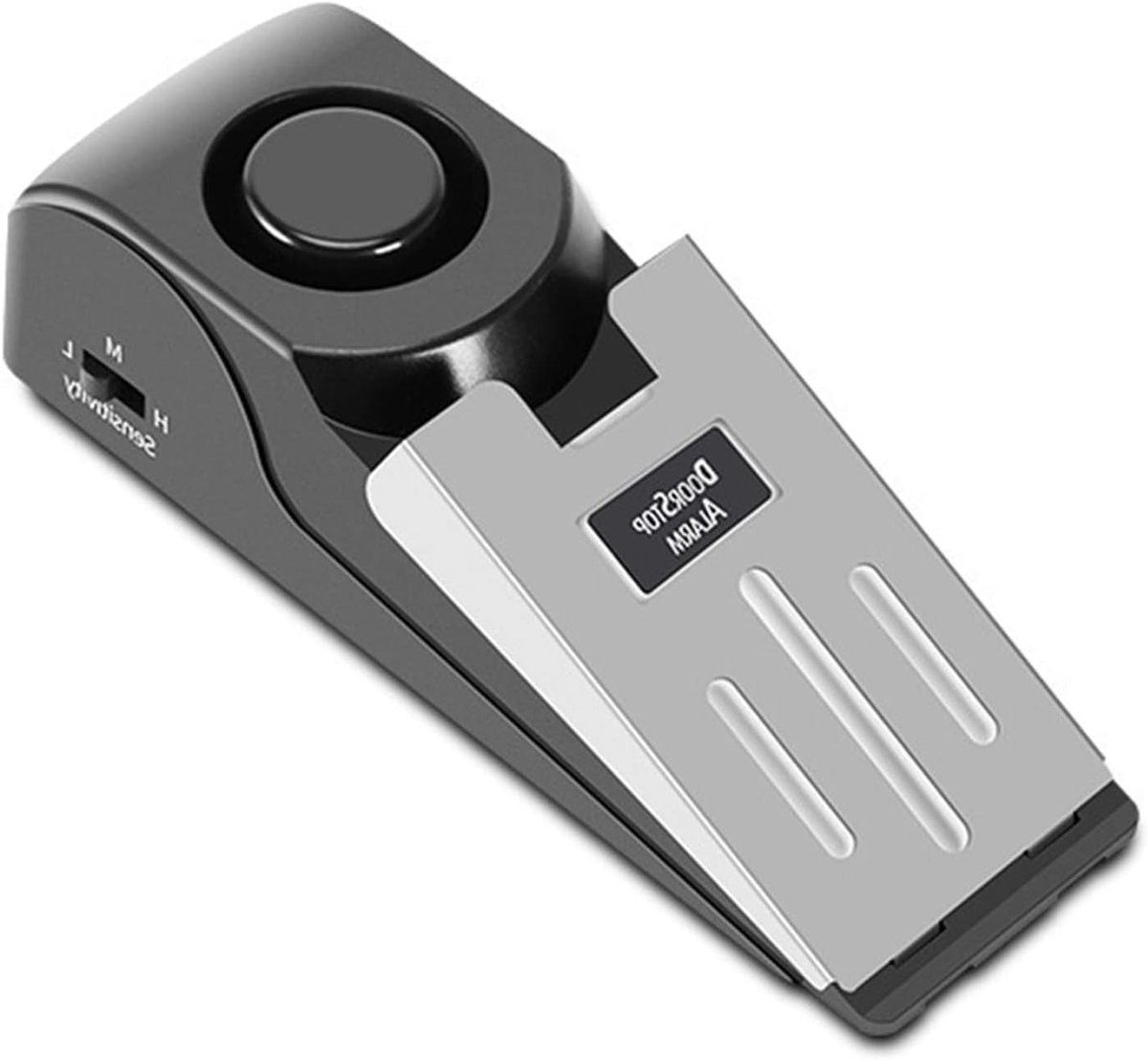 Veiligheidsdeurstopper met Alarm - 2 Stuks, 120DB Geluid, 3 Niveaus van Gevoeligheid, Ideaal voor Thuis en Reizen